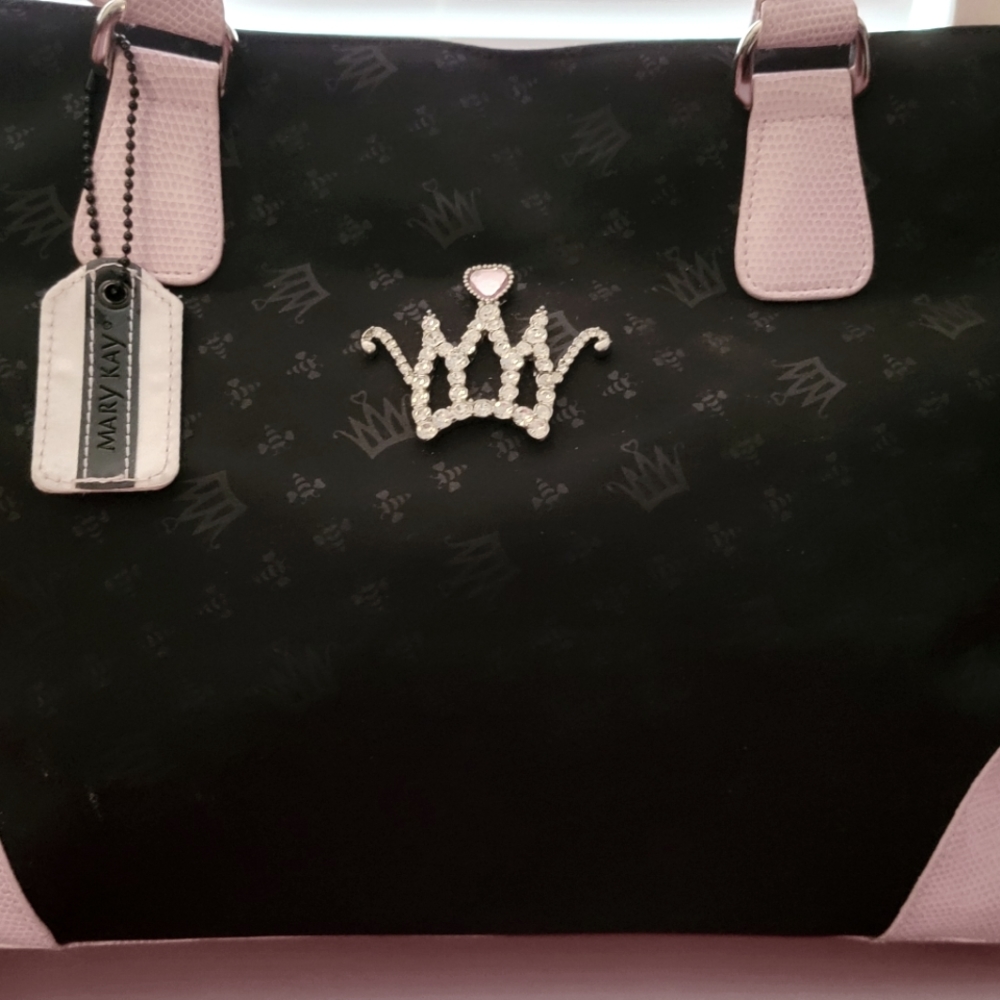Queen tote bag/ handbag with bling crown